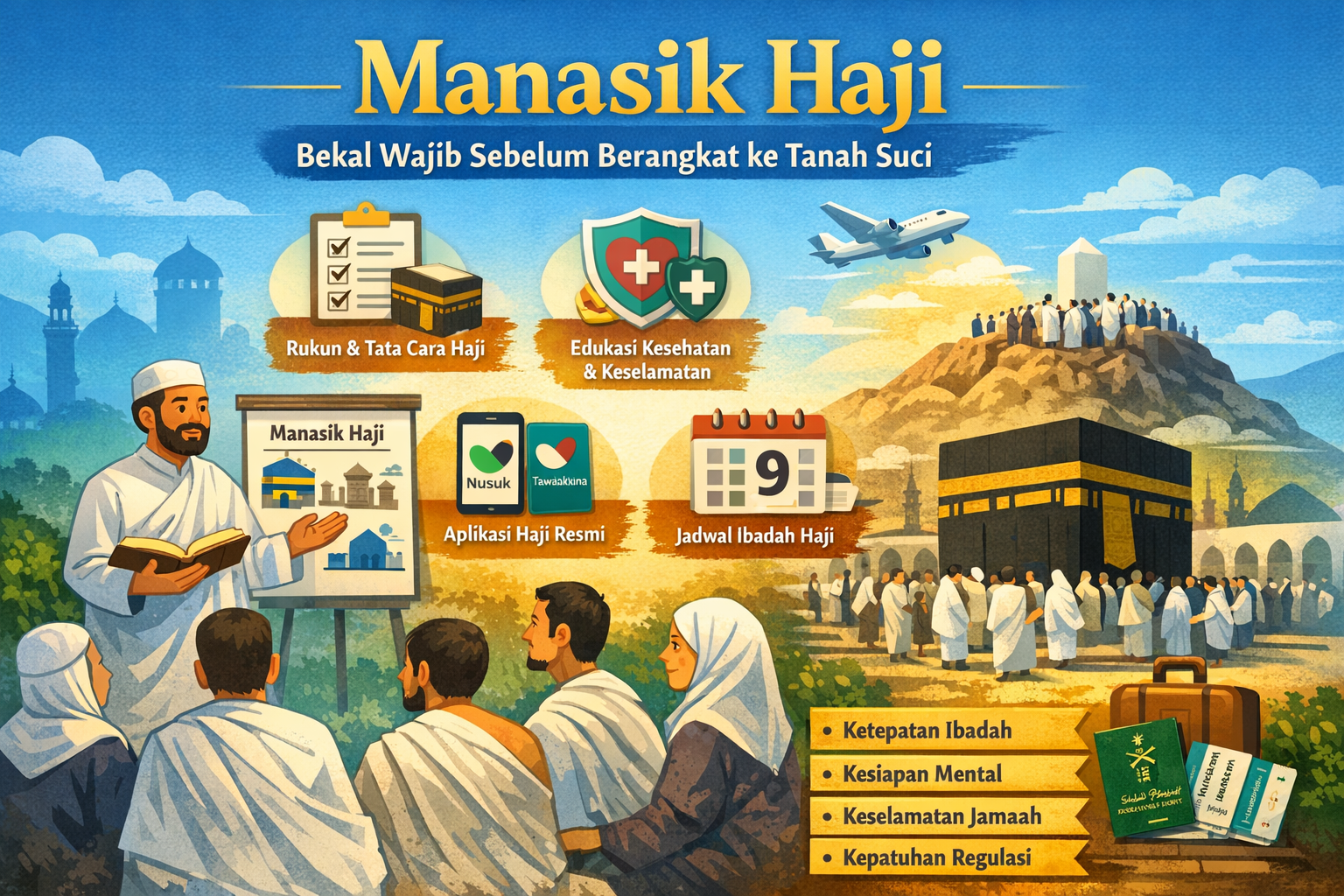 Manasik Haji: Bekal Wajib Sebelum Berangkat ke Tanah Suci